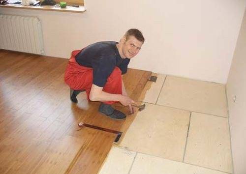 Как уложить фанеру на бетонный пол