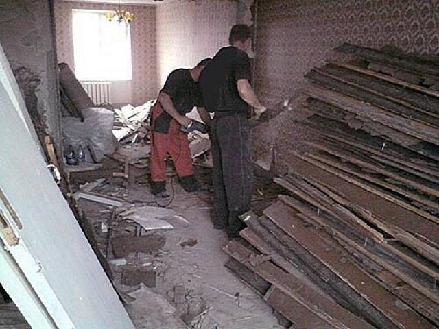 Демонтаж деревянного пола: инструкция