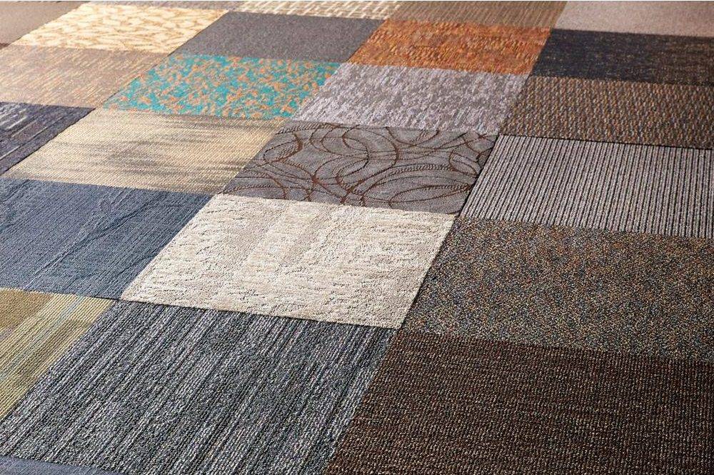 Плиточный ковролин: как укладывать ковровую плитку