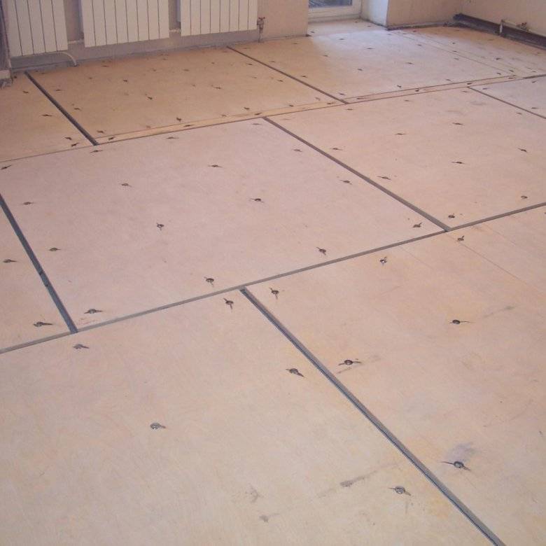 Технология укладки фанеры под линолеум на деревянный и бетонный пол