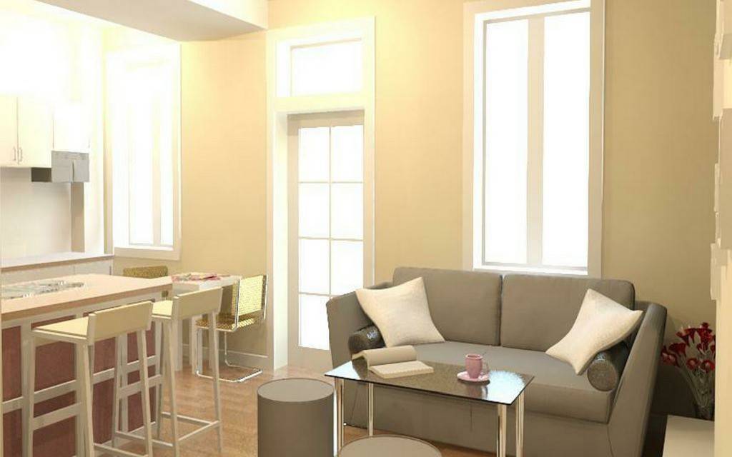 Квартира-студия - особенности стилевых направлений для всех комнат. цвета материалов отделки стен, напольного покрытия и декора. выбор мебели и освещения (фото + видео)