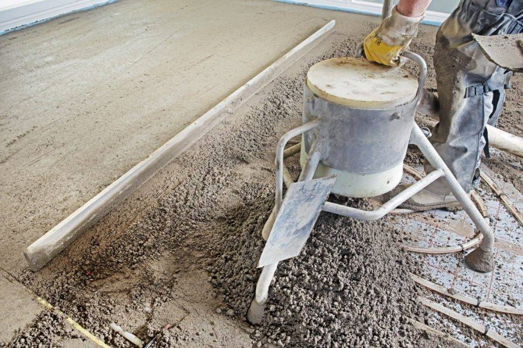 Цементно песчаная стяжка