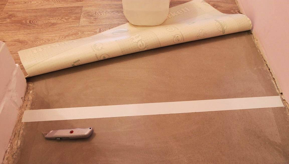 Укладка линолеума на бетонный пол: от а до я