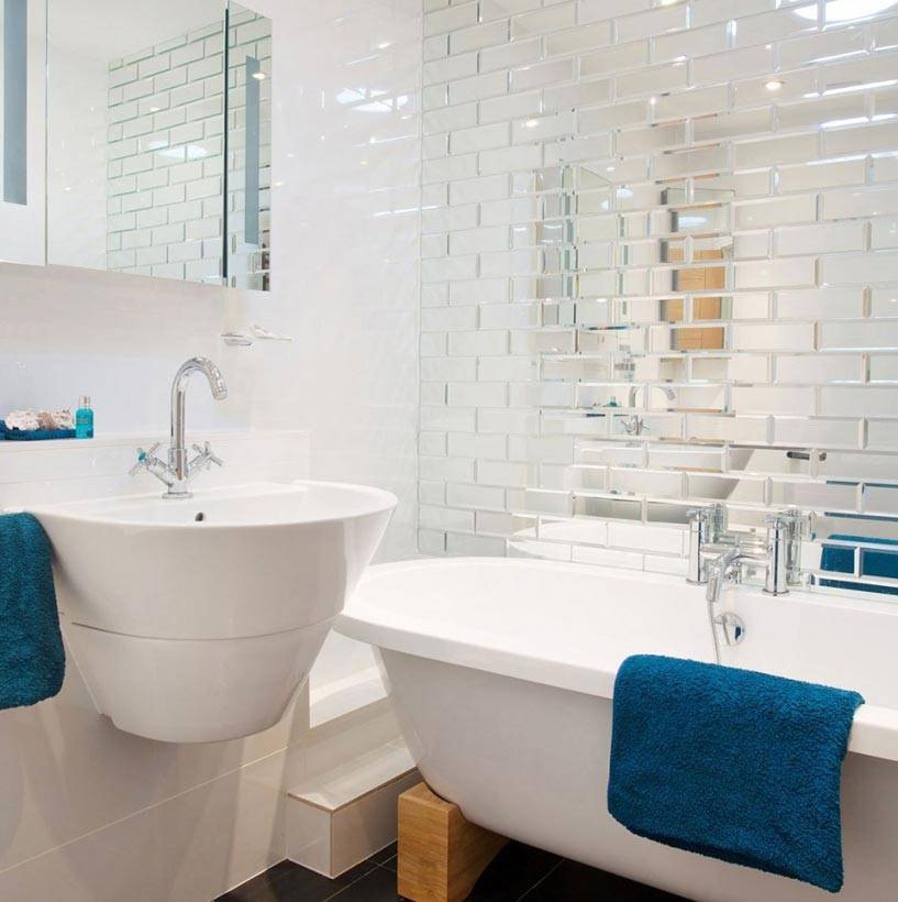 Фото-примеры оформления и декора ванной комнаты плиткой: 7 идей по комбинированию