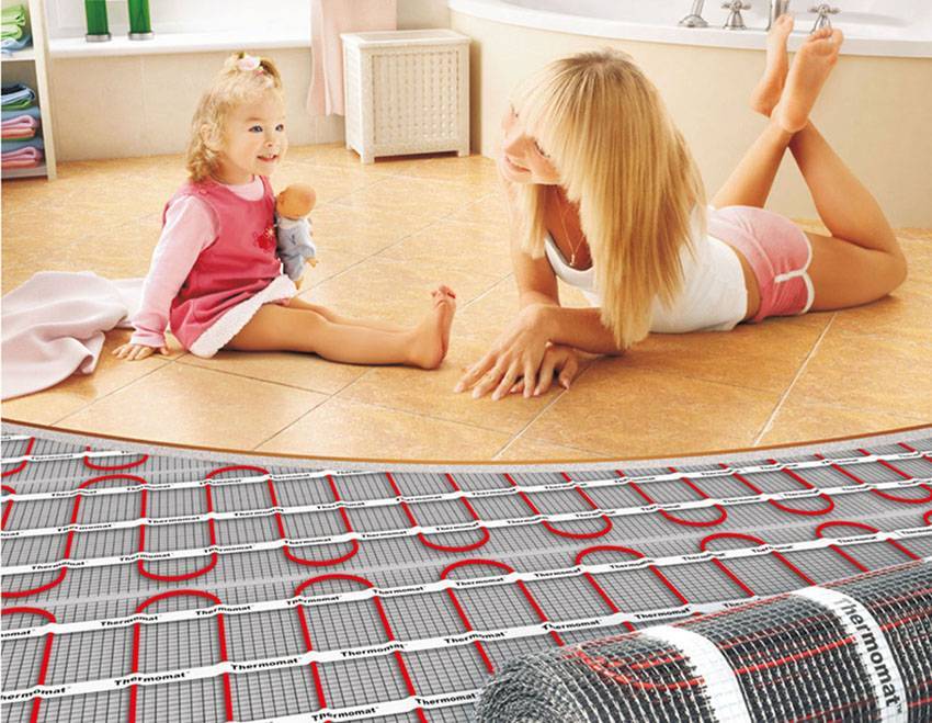 Теплый пол в каркасном доме