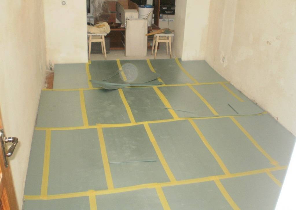 Подложка под линолеум на бетонный пол — сфера применения