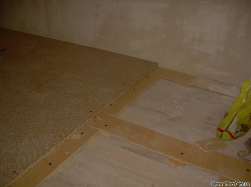 Укладка под линолеум фанеры на деревянный и бетонный пол