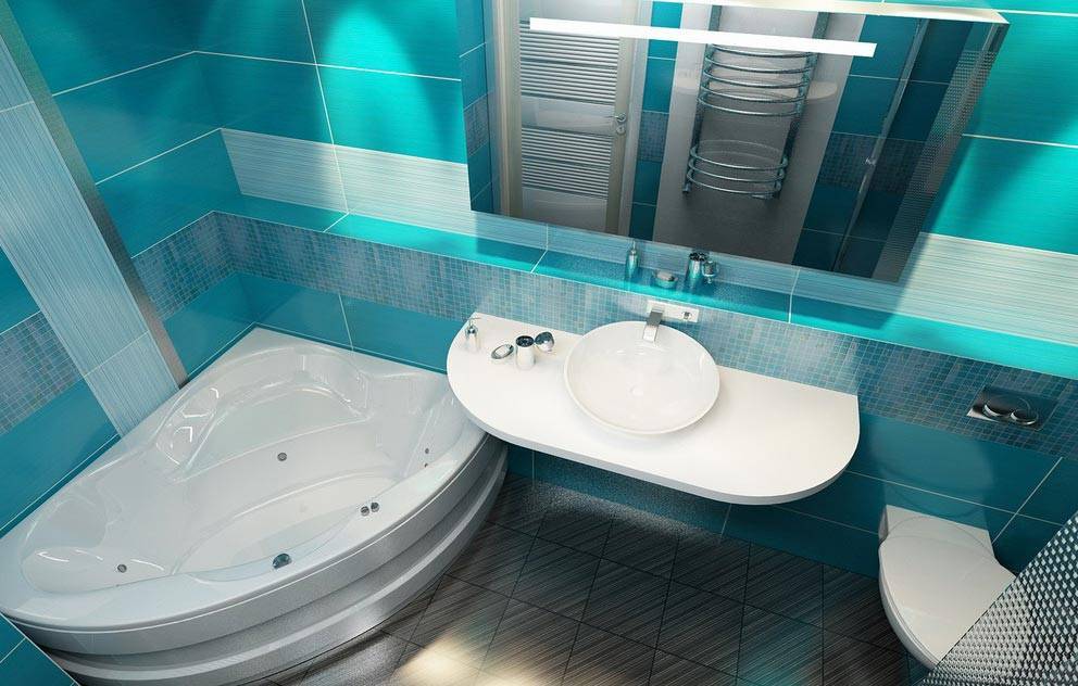 Фото-примеры оформления и декора ванной комнаты плиткой: 7 идей по комбинированию