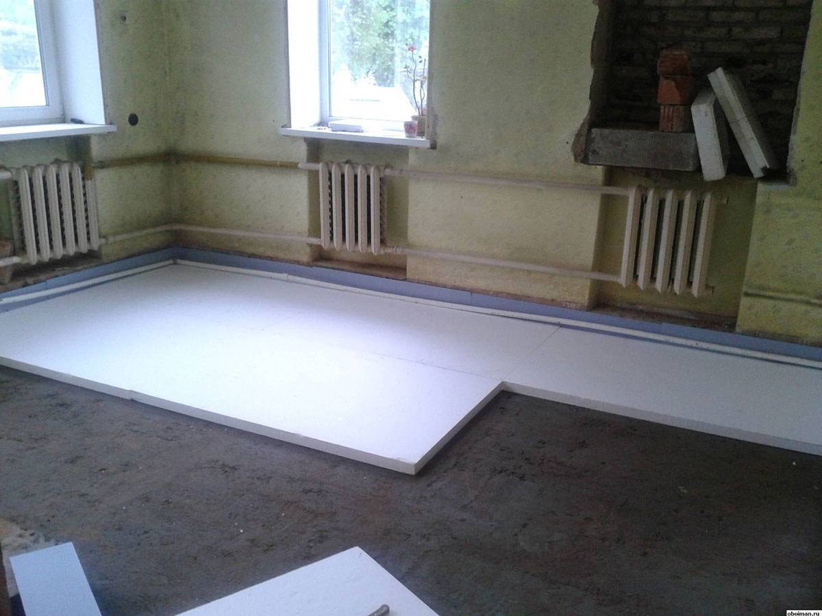 Утепление пола в частном доме