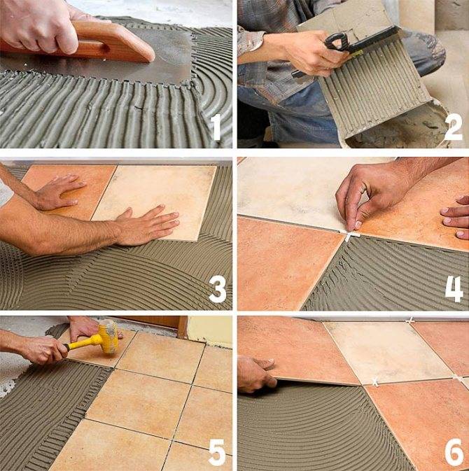 Укладка плитки – как правильно класть плитку на пол своими руками быстро и ровно