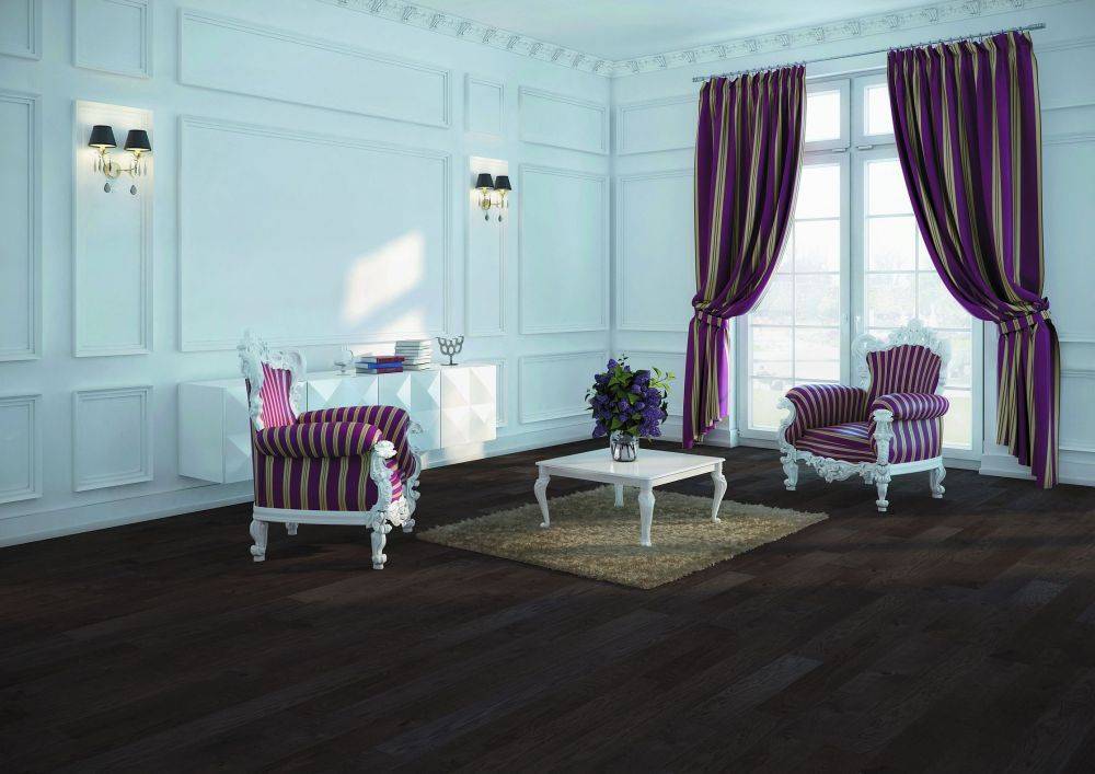 Использование чёрного ламината в интерьере