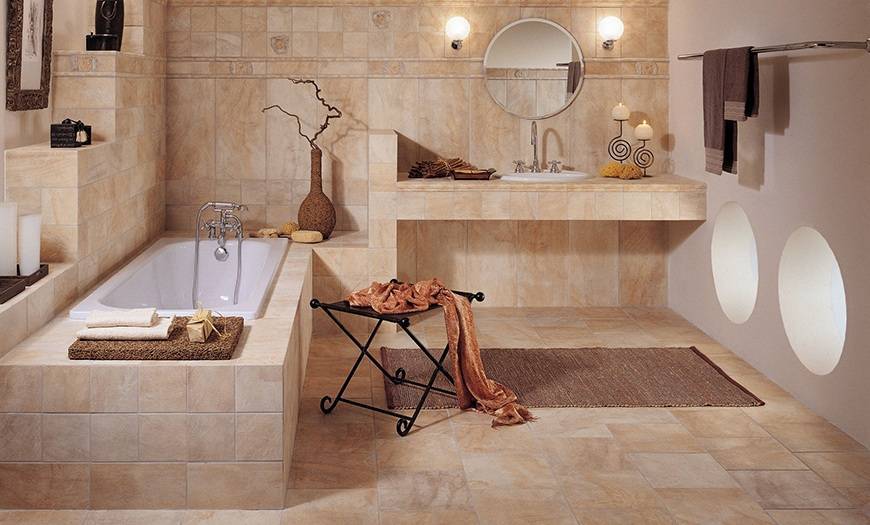 Фото-примеры оформления и декора ванной комнаты плиткой: 7 идей по комбинированию