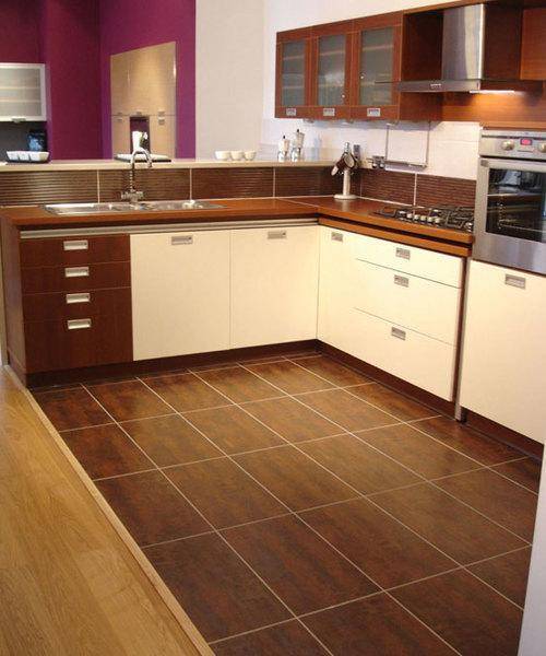 Сочетание плитки и ламината на полу: идеи дизайна для прихожей и кухни