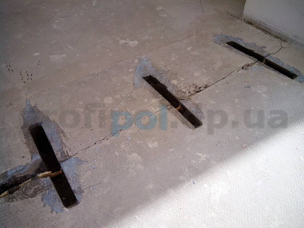 Трещины в стяжке пола