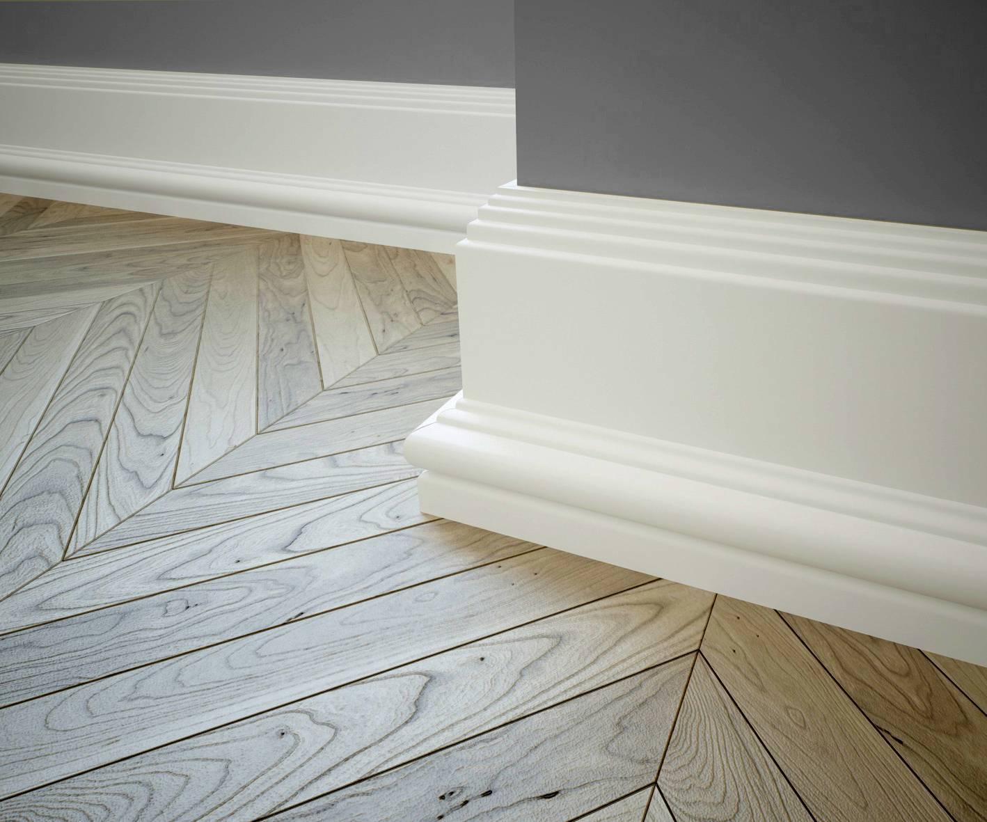 Монтаж плинтуса из мдф