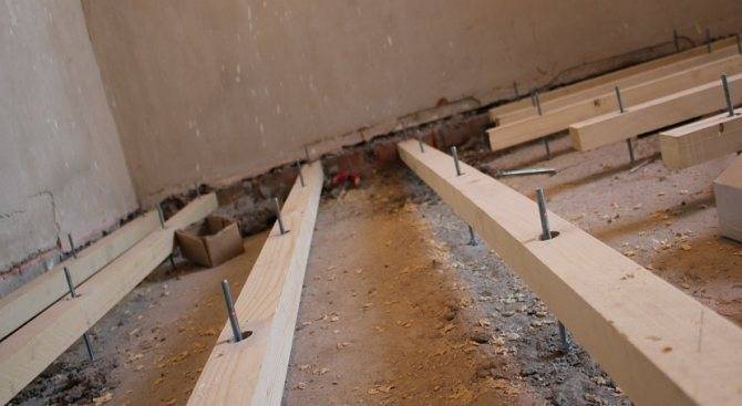 Правильное крепление лаг к бетонному полу — с помощью разного крепежа и инструкция по работам своими руками