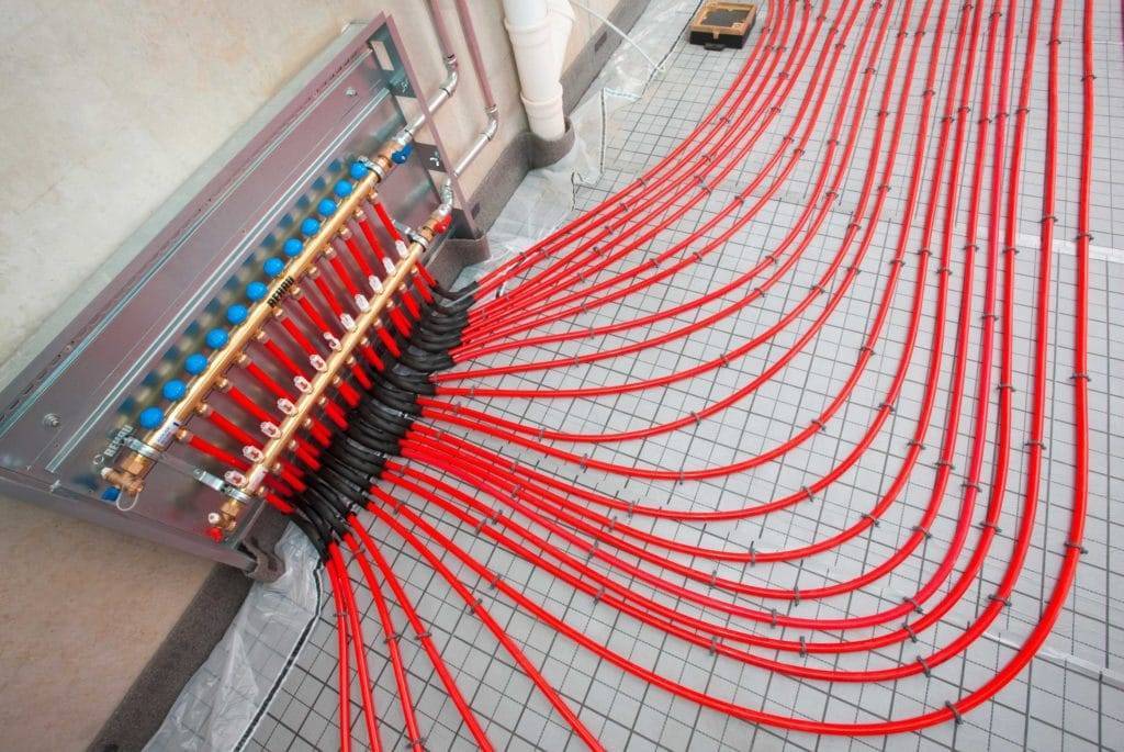 Теплые полы в бане своими руками