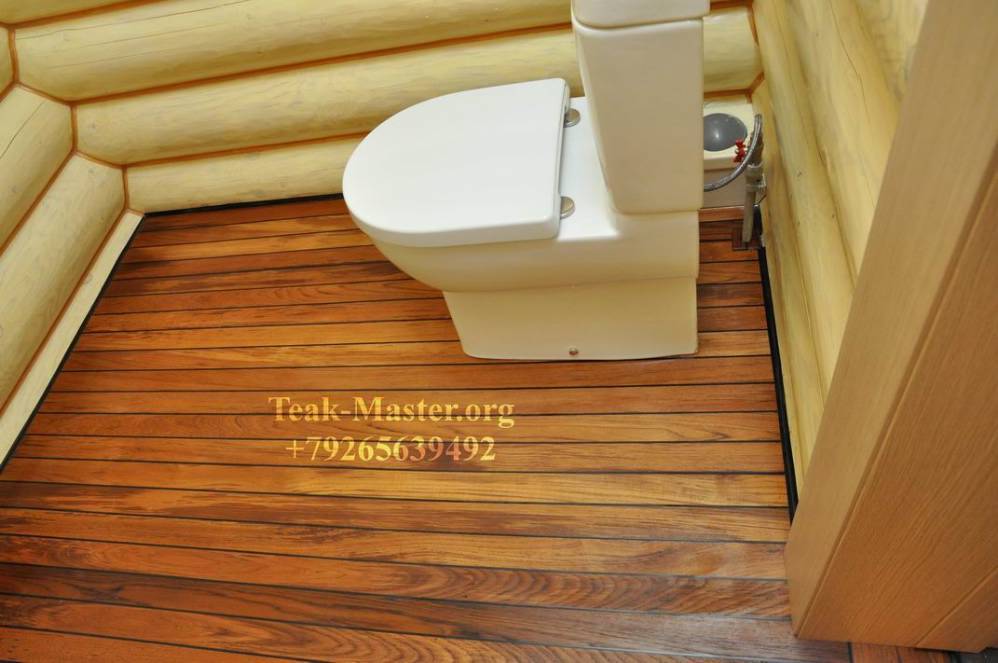 Обустраиваем деревянный пол в ванной своими руками