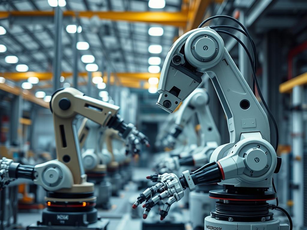 industrial robots in manufacturingфото