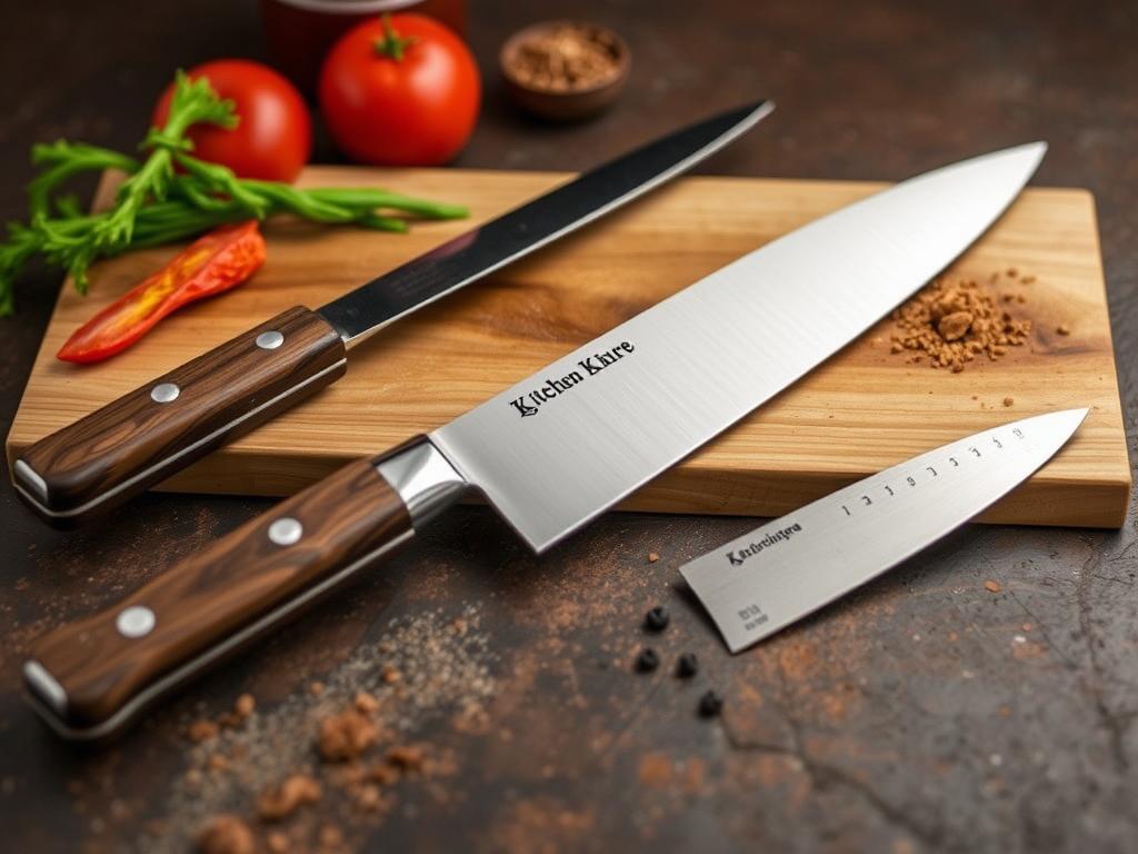 Characteristics of kitchen knivesфото