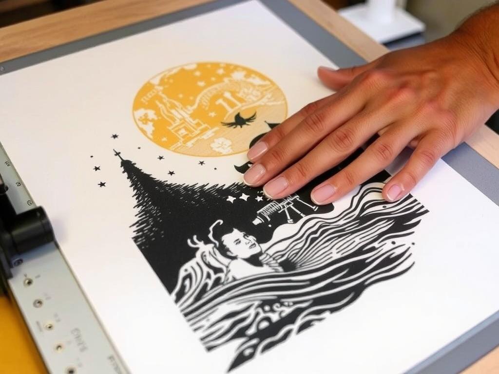 Печать на линолеуме: как творить настоящие шедевры своими руками