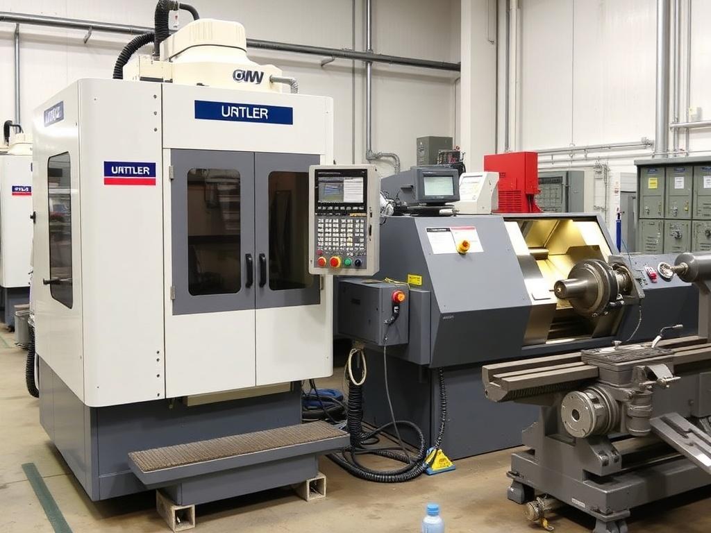 Vertical milling machines and CNC lathes.фото