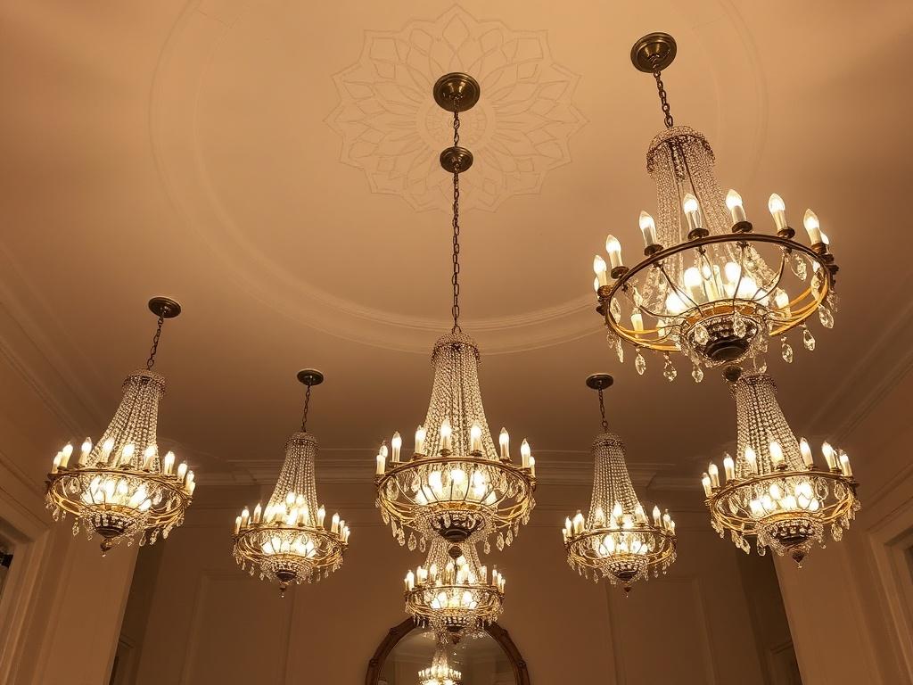 Ceiling chandeliersфото