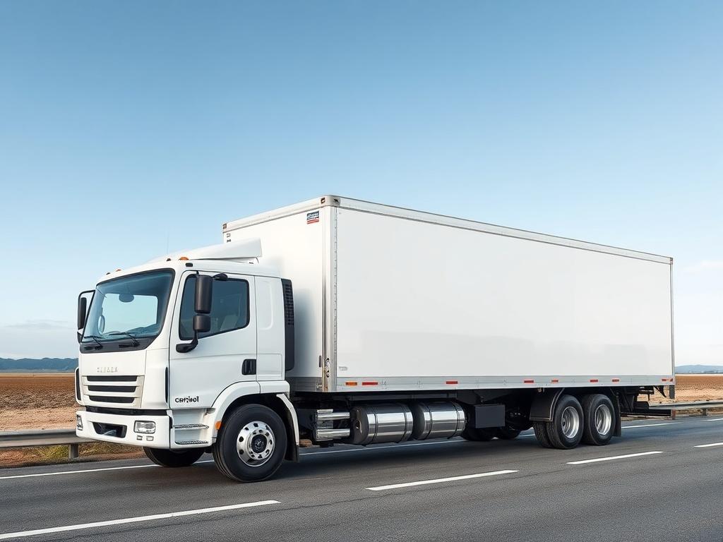 cargo truck with an extended body lengthфото
