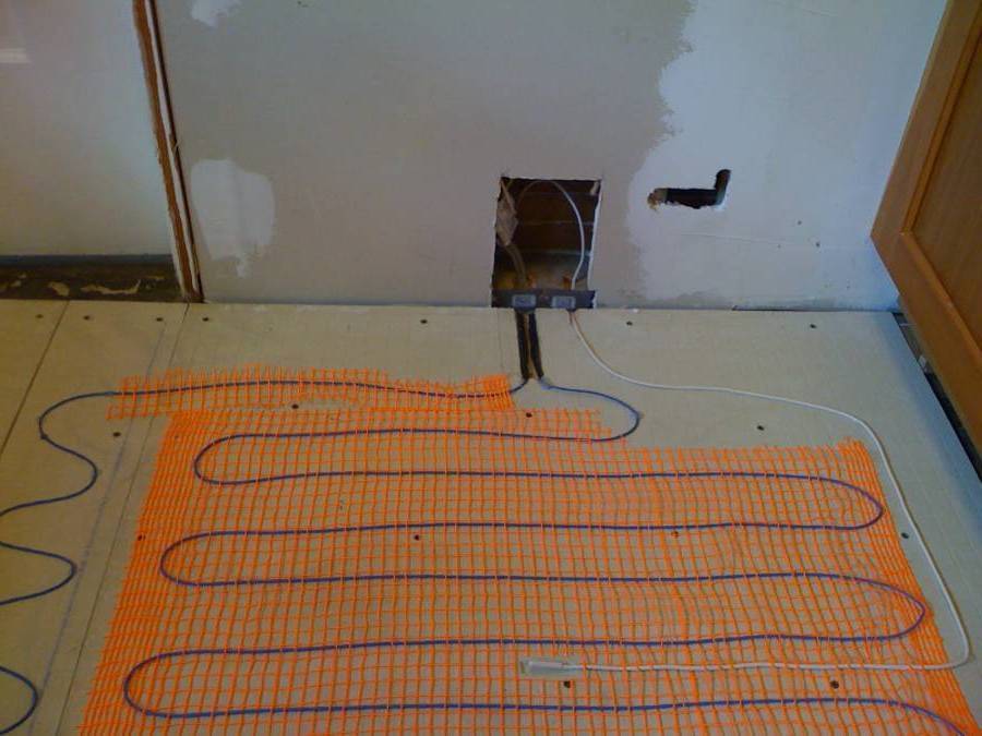Теплый пол электрический под плитку своими руками - технология укладки