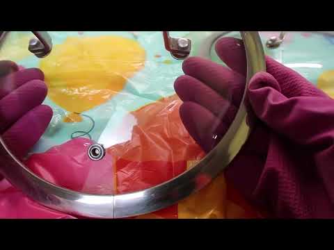 Как отмыть стеклянную крышку сковородки