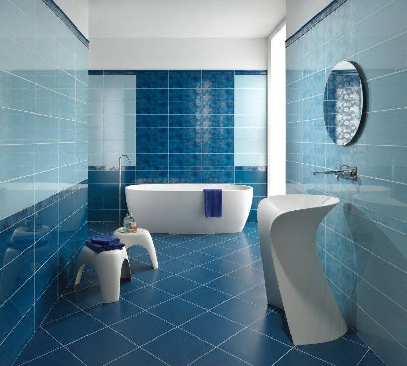 Белая плитка для ванной — особенности материала и варианты отделки