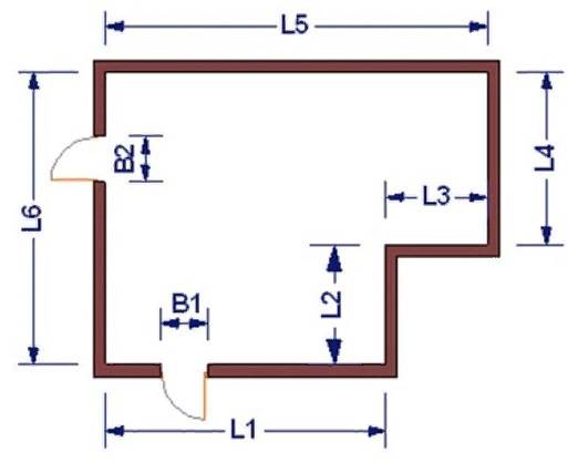 Как вычислить квадратуру пола в помещении любой формы