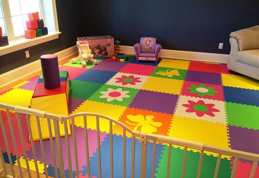Мягкий пол для детских комнат - советы, как выбрать лучшее покрытие