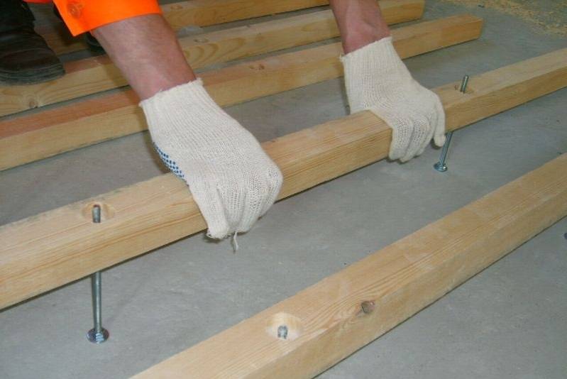 Правильное крепление лаг к бетонному полу: с помощью разного крепежа и инструкция по работам своими руками