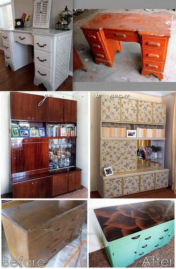 Как превратить старую мебель в новые практичные и красивые вещи для дома