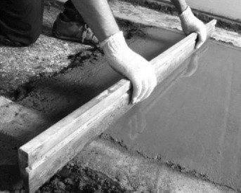 Как сделать бетонный пол в бане