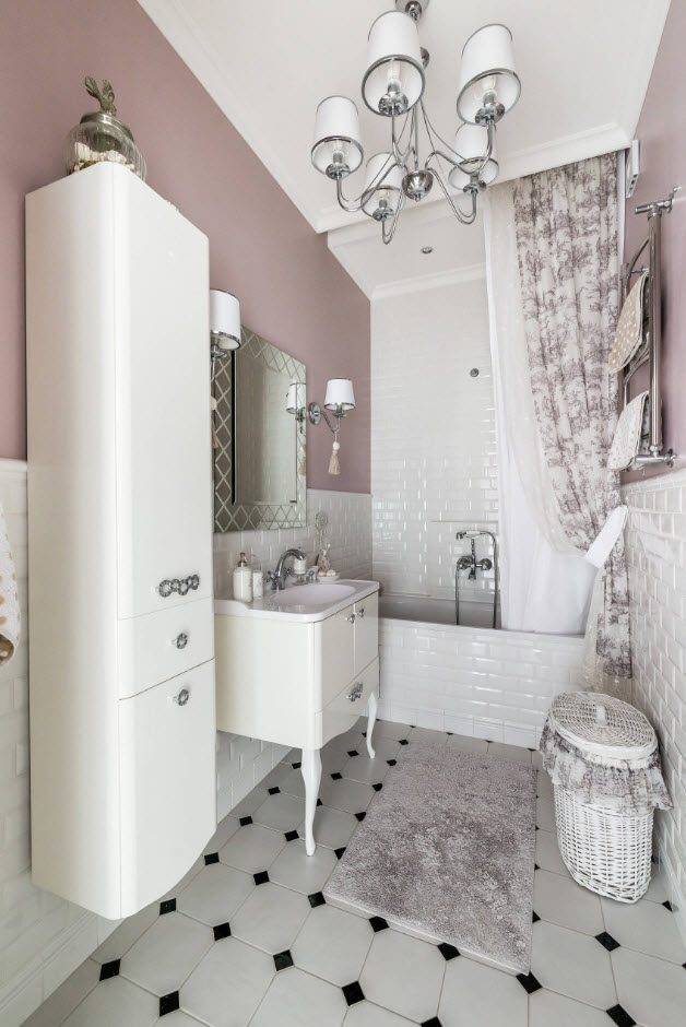 Отделка ванной комнаты плиткой — 25 идей