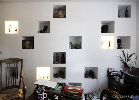 Ниша в стене — идеальное решение для маленькой квартиры (90 фото)