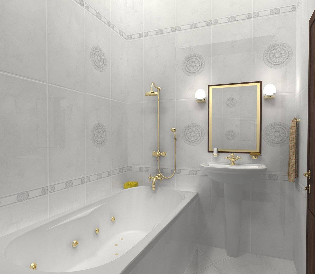 Фото-примеры оформления и декора ванной комнаты плиткой: 7 идей по комбинированию