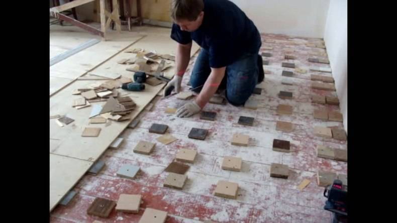 Подготовка деревянного пола к укладке плитки — 3 различных способа проведения работ