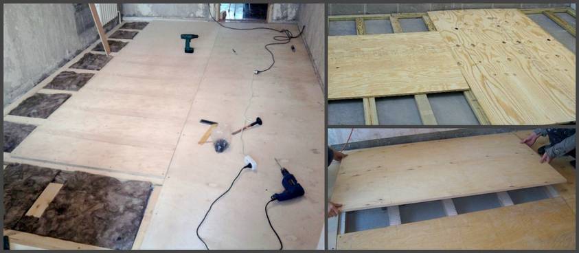 Пол на лагах из фанеры: пошаговый мастер-класс по выполнению монтажа