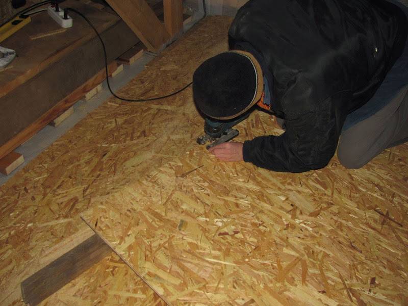 Укладка осб панелей на деревянные полы