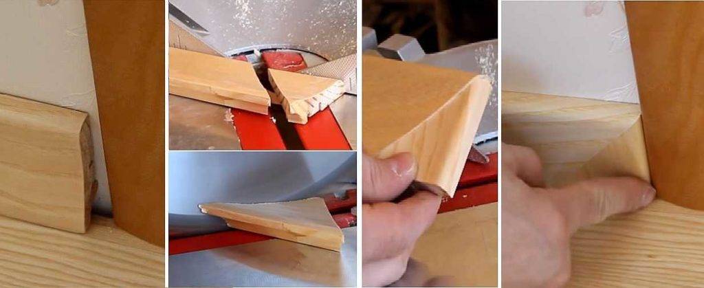 Монтаж плинтуса из мдф