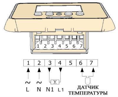 Схема подключения теплого пола к терморегулятору