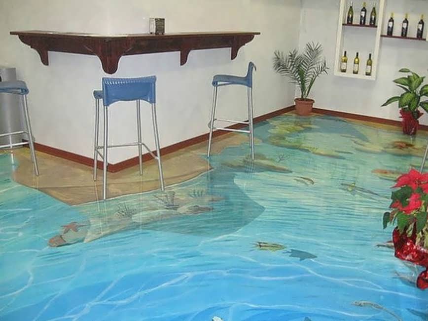 Заливной пол своими руками