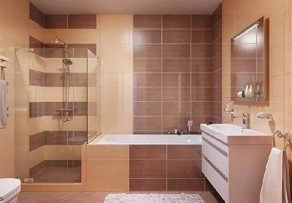 Раскладка плитки в ванной: перечень возможных вариантов и схемы с примерами