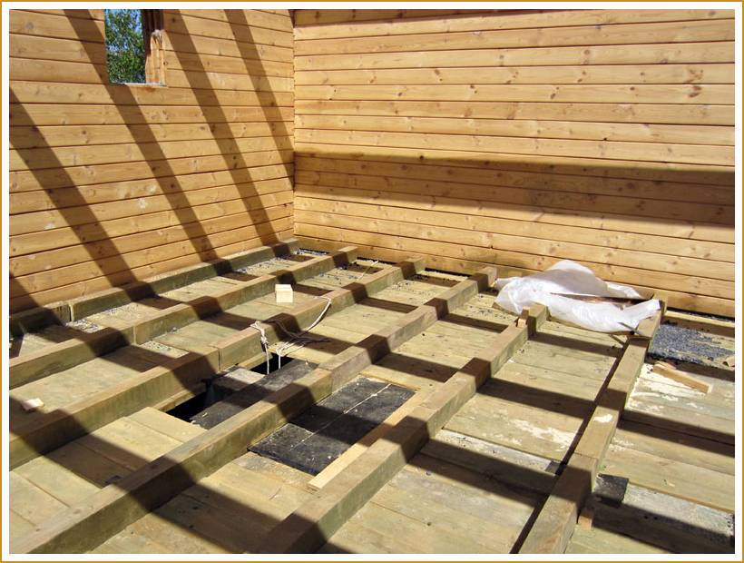 Черновой пол в деревянном доме своими руками