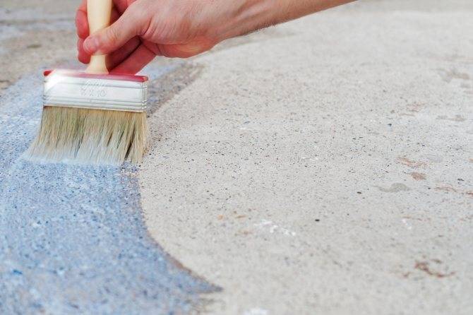 Покраска бетонного пола - выбор краски, технология нанесения
