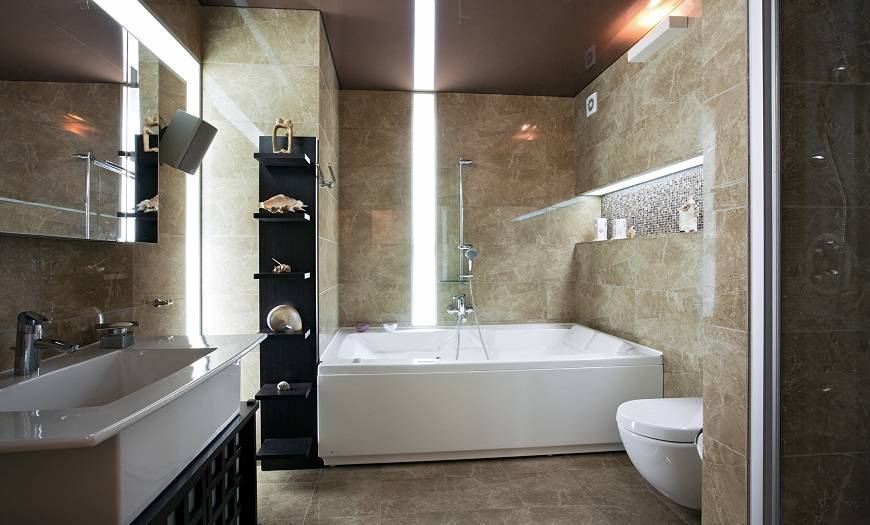 Фото-примеры оформления и декора ванной комнаты плиткой: 7 идей по комбинированию