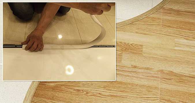 Как сделать порожек между плиткой и ламинатом – выбираем оптимальный способ